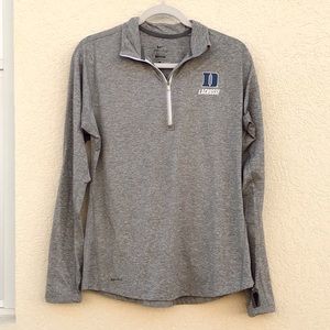 NIKE dry fit duke lacrosse half zip